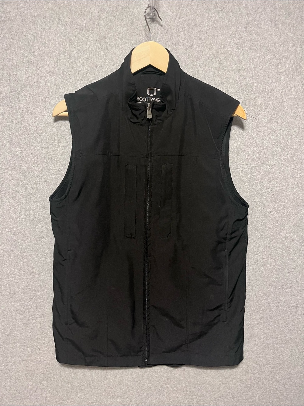 SCOTTeVEST TEC RFID Travel Vest Men’s Size Small Black Utility Full Zip